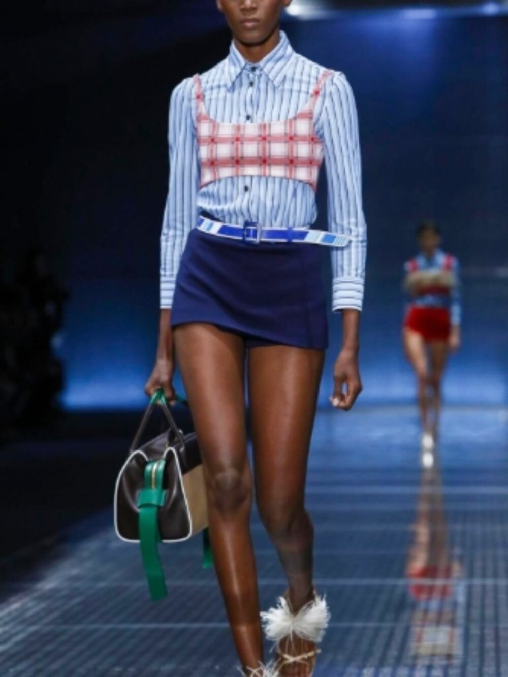 Prada 2017 runway crop top